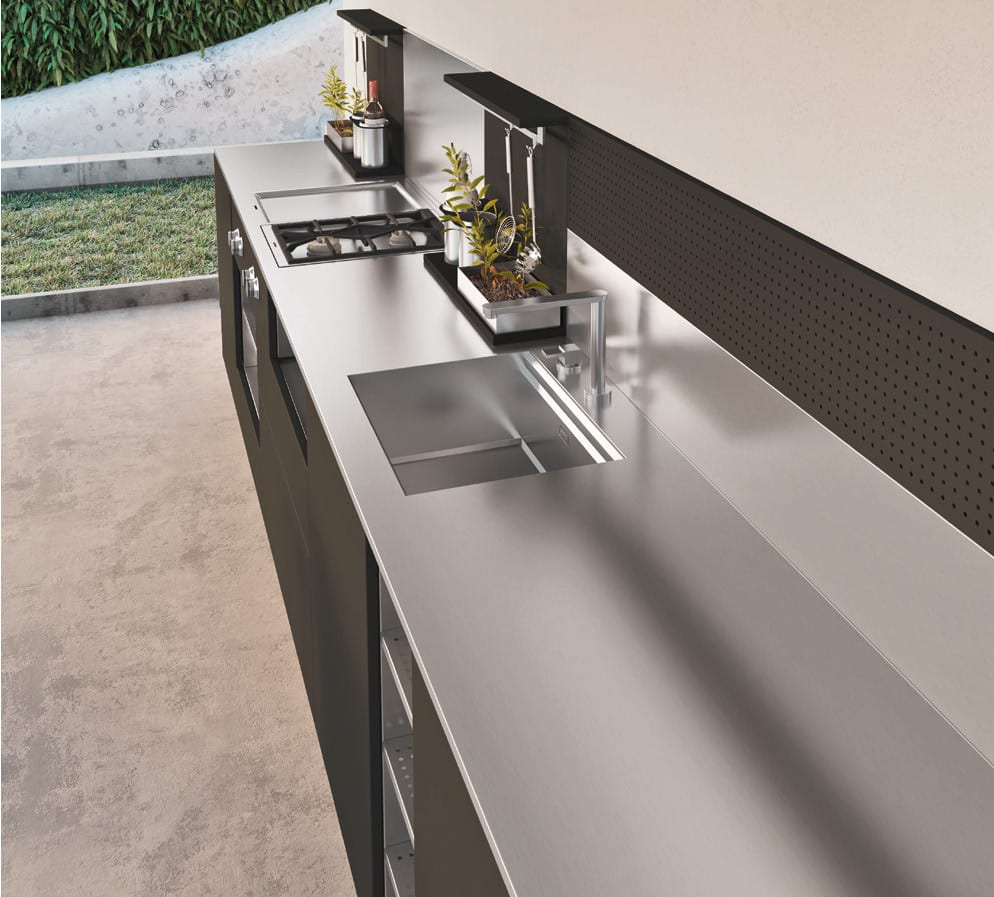 Cocina exterior en acero inoxidable Vittinox Rubik-Up